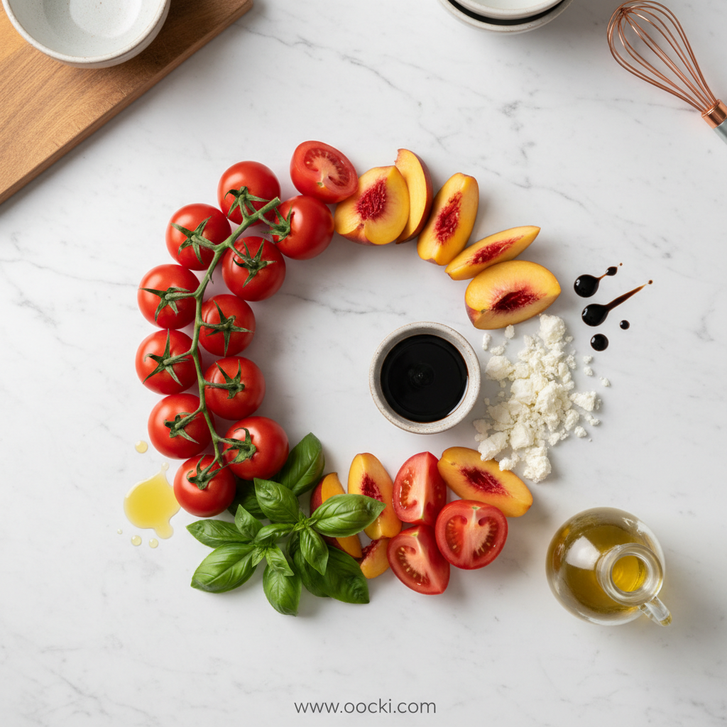 Tomato Peach Salad: A Refreshing Summer Delight 2 Ingredients for Tomato Peach Salad