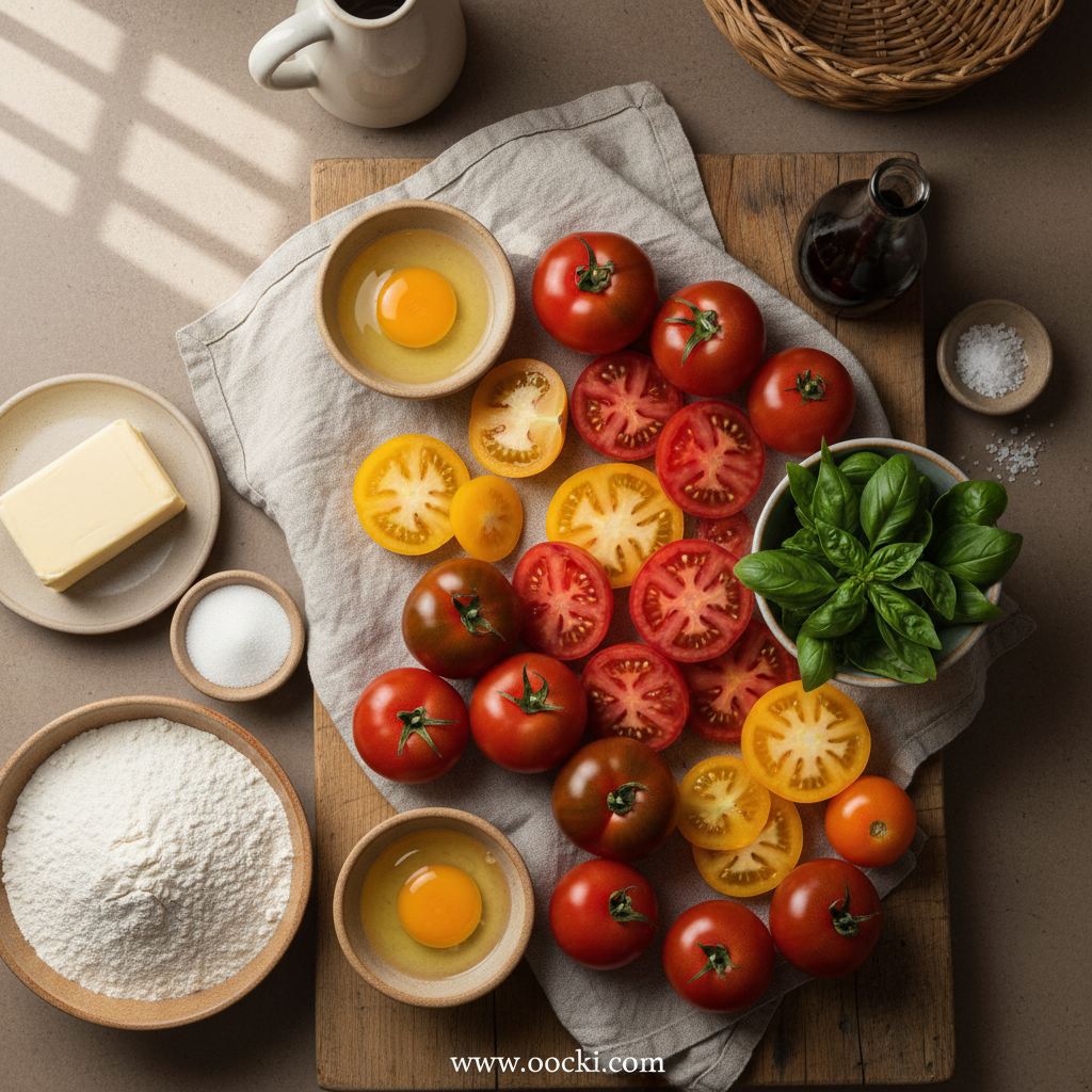 Yummy Tomato Tart: A Sour Sweet and Tangy Delight 2 Ingredients for Yummy Tomato Tart