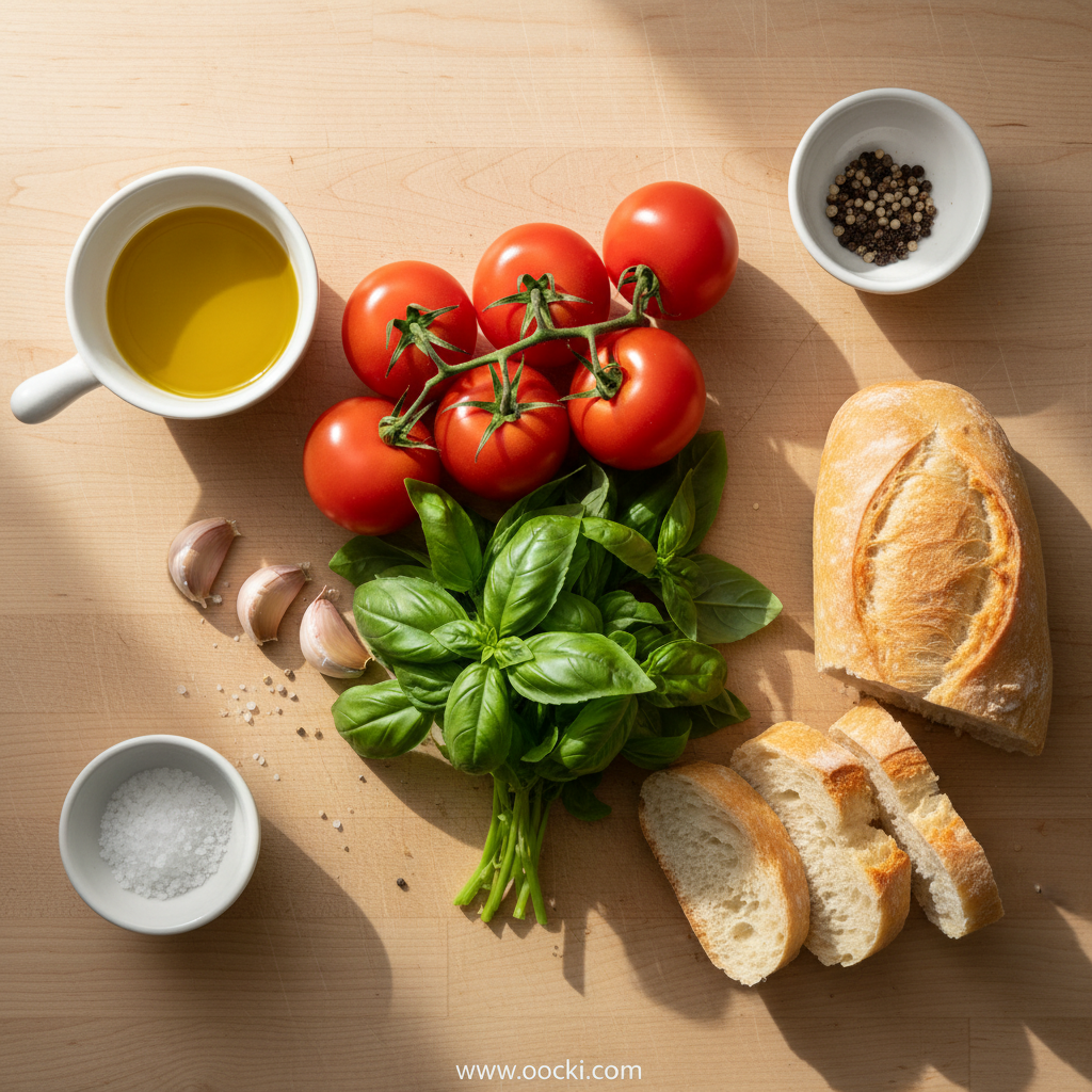 Classic Tomato Basil Bruschetta Recipe: A Fresh Italian Appetizer 2 Bruschetta Ingredients