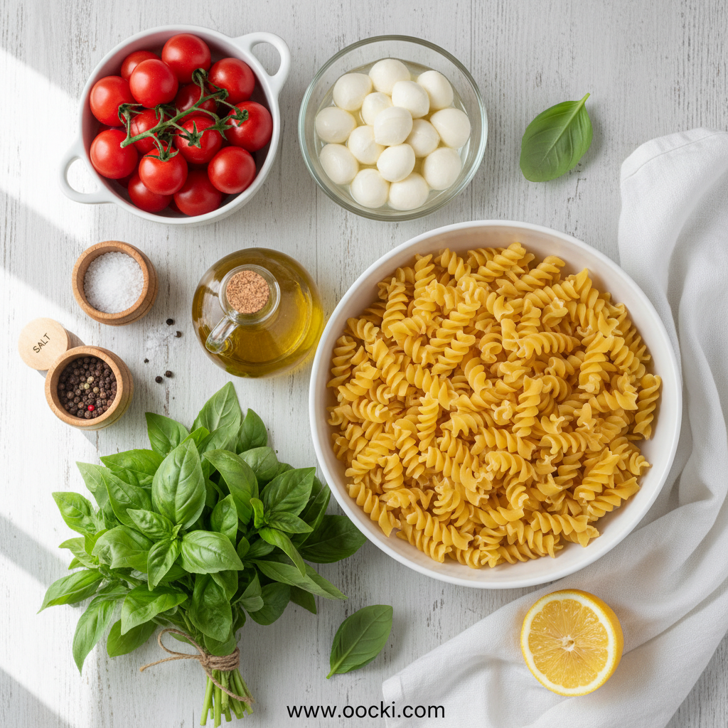 Delicious Caprese Pasta Salad: A Perfect Summer Dinner 2 Ingredients for Caprese Pasta Salad