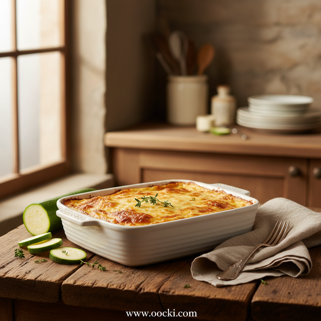 Easy Baked Zucchini and Cheese Casserole