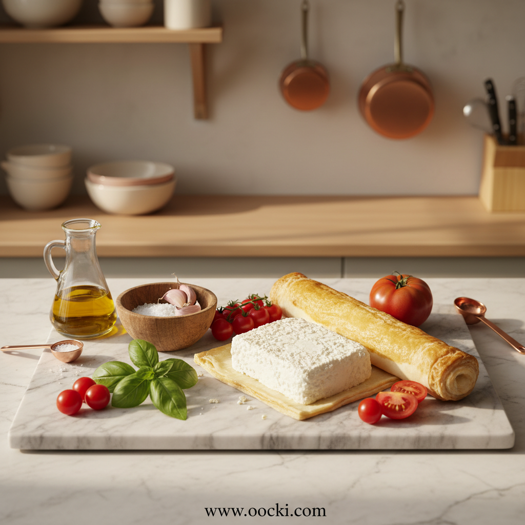 Ingredients for Tomato Cheese Tart