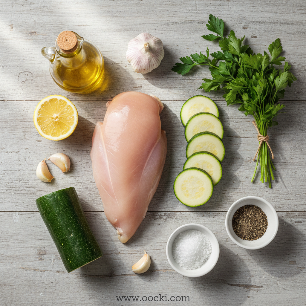 Garlic Chicken Zucchini Bake: A Healthy and Flavorful Dinner 2 Ingredients for Garlic Chicken Zucchini Bake