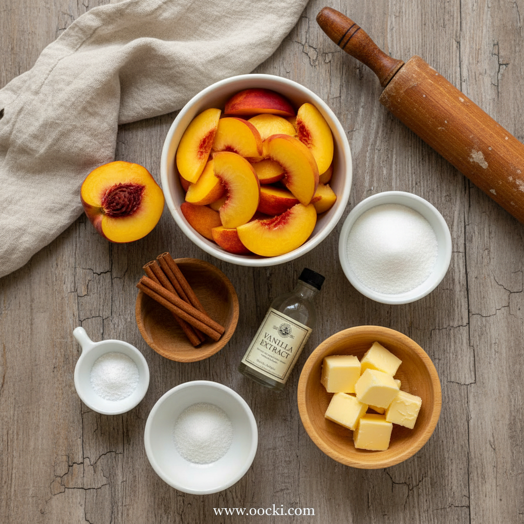 Classic Peach Cobbler Recipe: A Sweet Summer Dessert 2 Ingredients for peach cobbler: fresh peaches, flour, sugar, butter, and spices