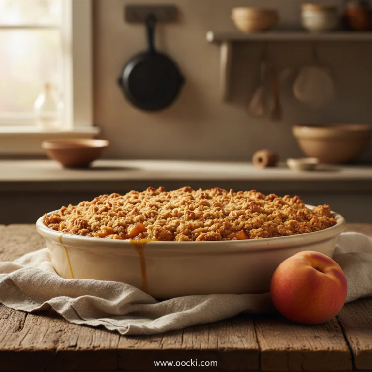 Ultimate Peach Cobbler with Crispy Buttery Oatmeal Crumble Topping 9 the-ultimate-peach-cobbler-with-a-crispy--buttery-oatmeal-crumble-topping_feature