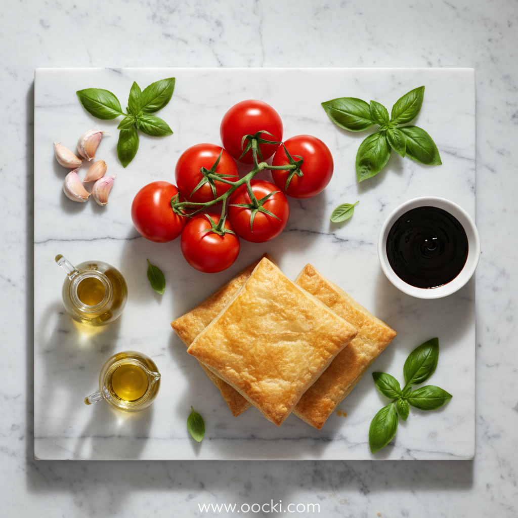 Tomato Puff Pastry Tart: A Delightful Summer Appetizer 2 Ingredients for Tomato Puff Pastry Tart
